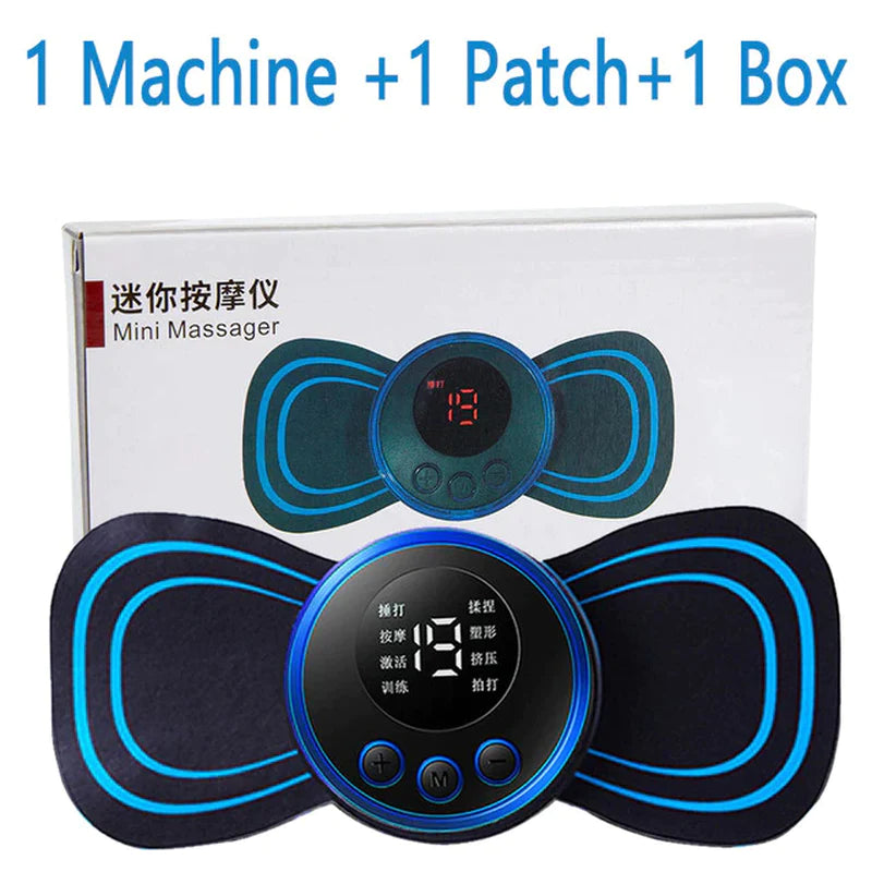 LCD Display EMS Neck Electric 8 Mode Cervical Massage