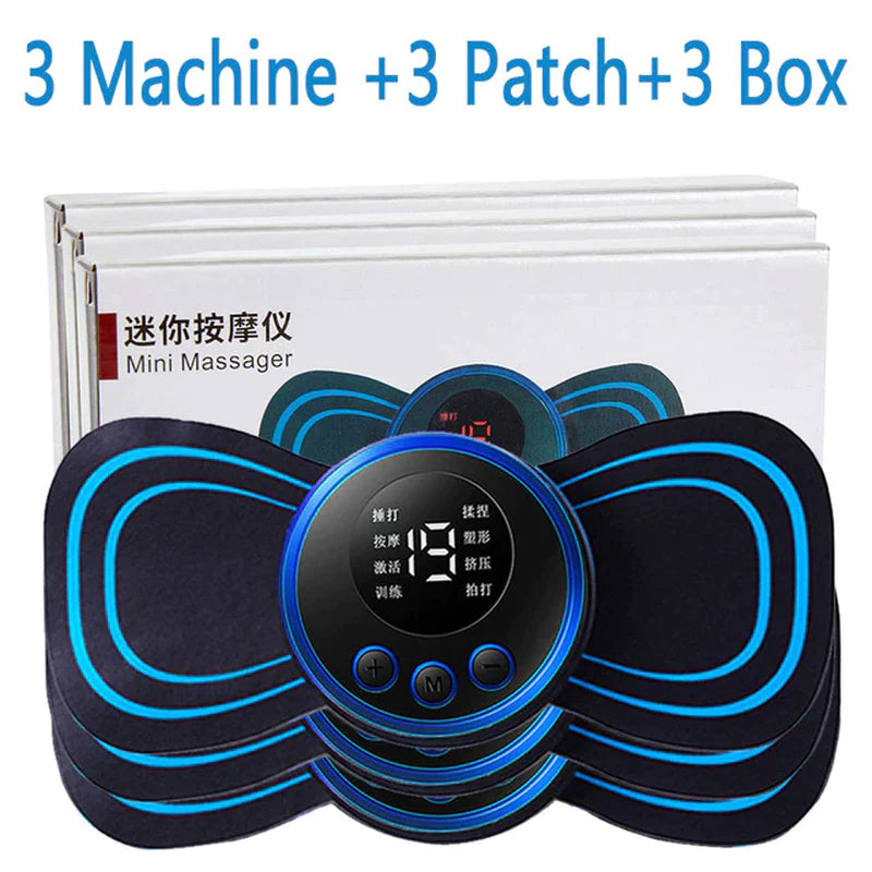 LCD Display EMS Neck Electric 8 Mode Cervical Massage