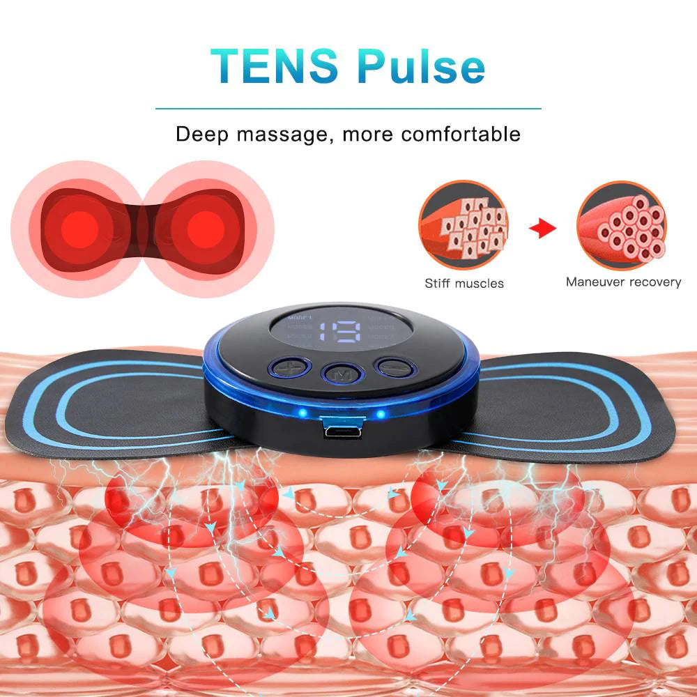 LCD Display EMS Neck Electric 8 Mode Cervical Massage