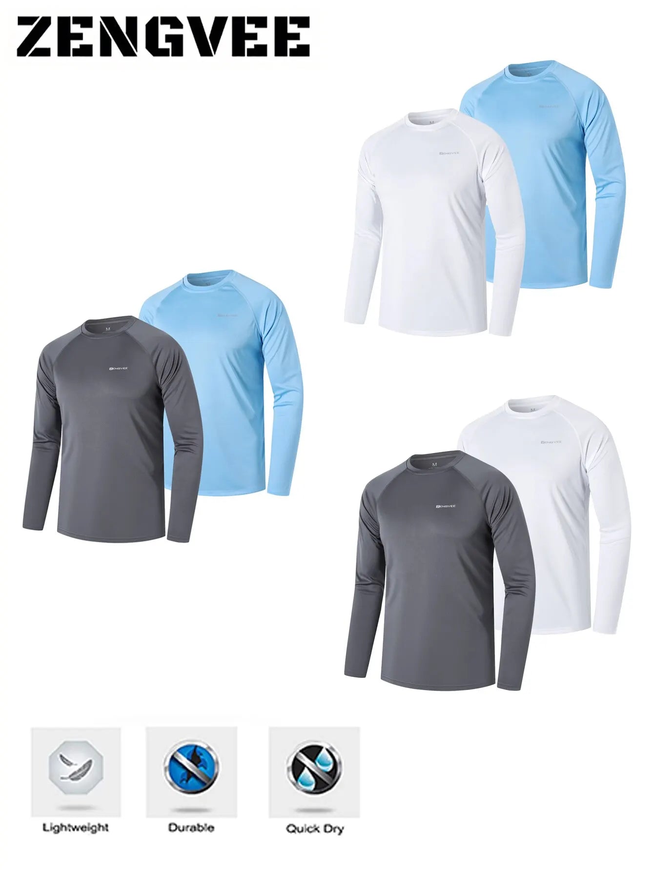 2 Pack Men's Long Sleeve T-Shirt