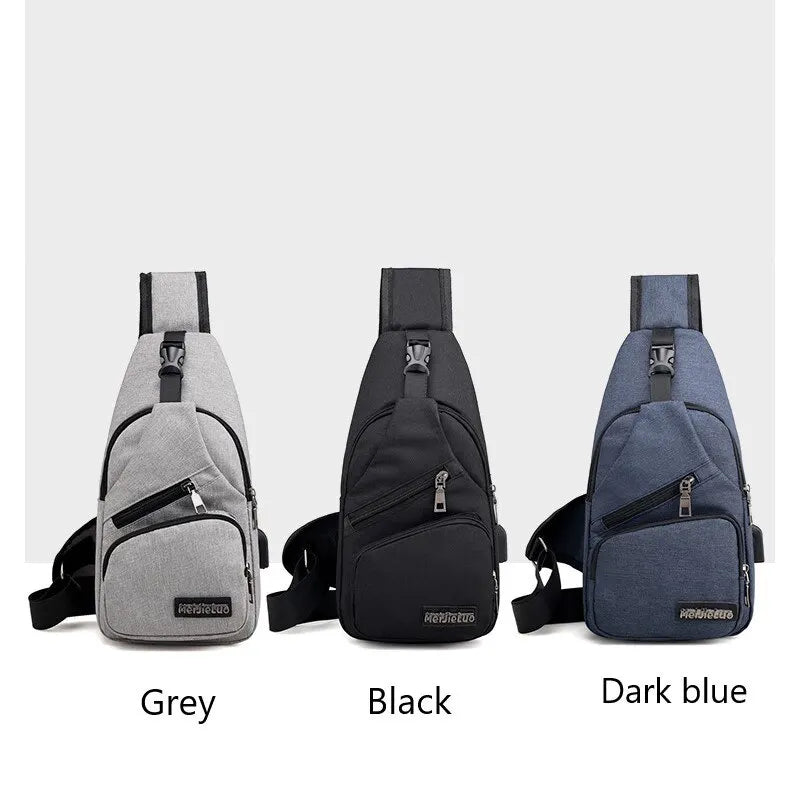 New Multifunctional Crossbody Bag Usb Charging