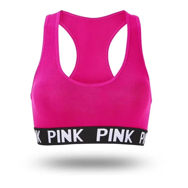 Push up Sport Bra Pink Sport Bra for Women