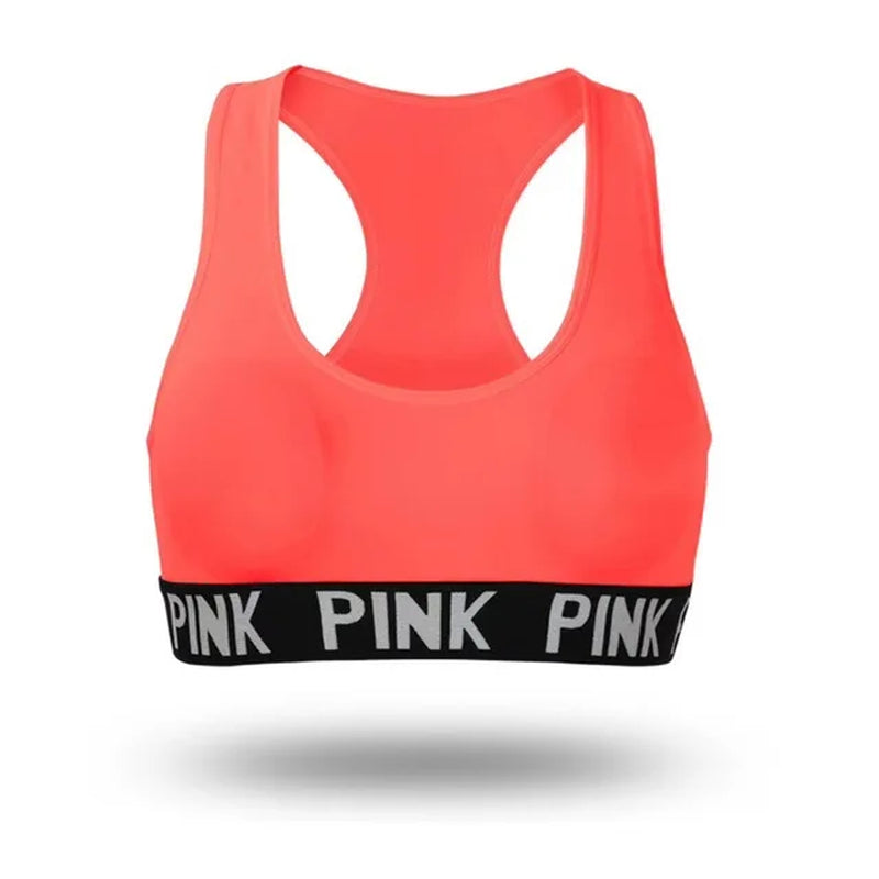 Push up Sport Bra Pink Sport Bra for Women