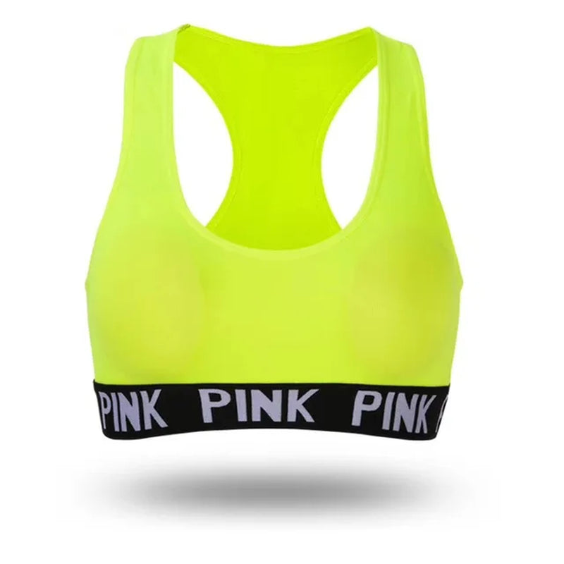 Push up Sport Bra Pink Sport Bra for Women