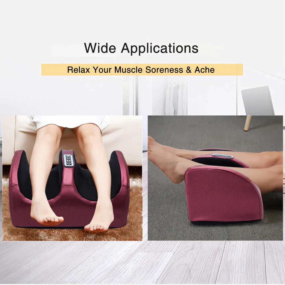 Electric Foot Massager Heating Therapy Hot Compression Shiatsu