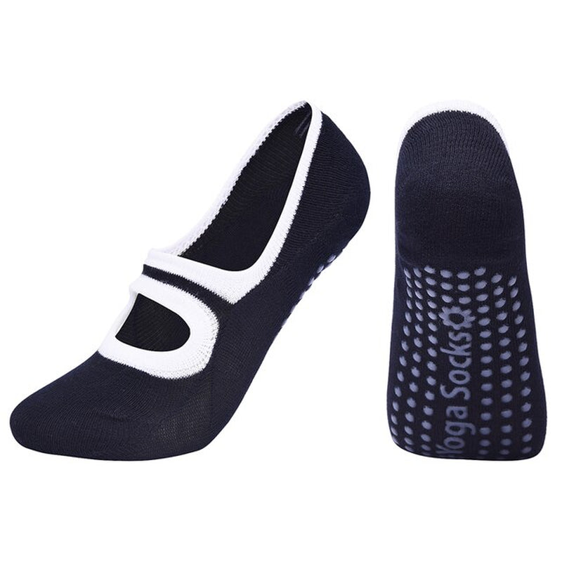 2021 New Women Yoga Socks Gym Silicone Non Slip Pilates Socks 