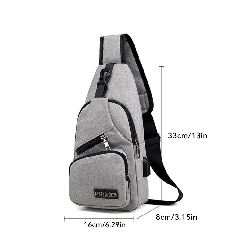 New Multifunctional Crossbody Bag Usb Charging