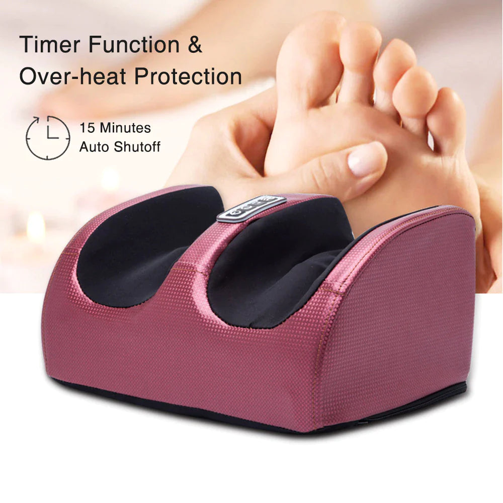 Electric Foot Massager Heating Therapy Hot Compression Shiatsu