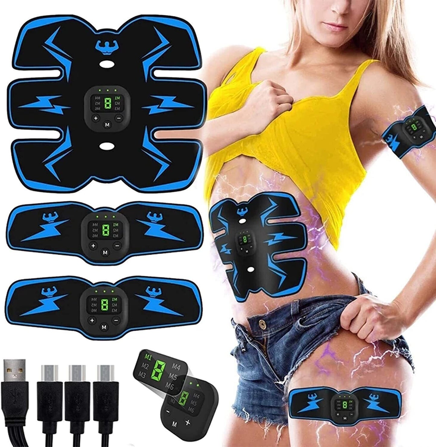 Rechargeable EMS Abdominal Muscle Stimulator 