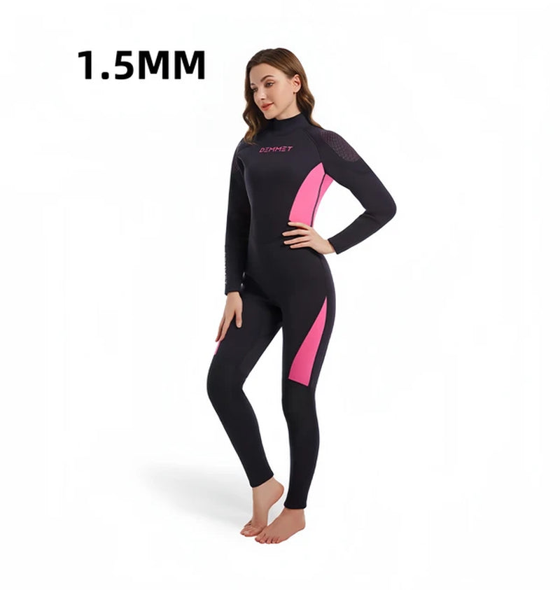 Wetsuits Men Women 1.5/3MM Neoprene Diving Surfing Suits 