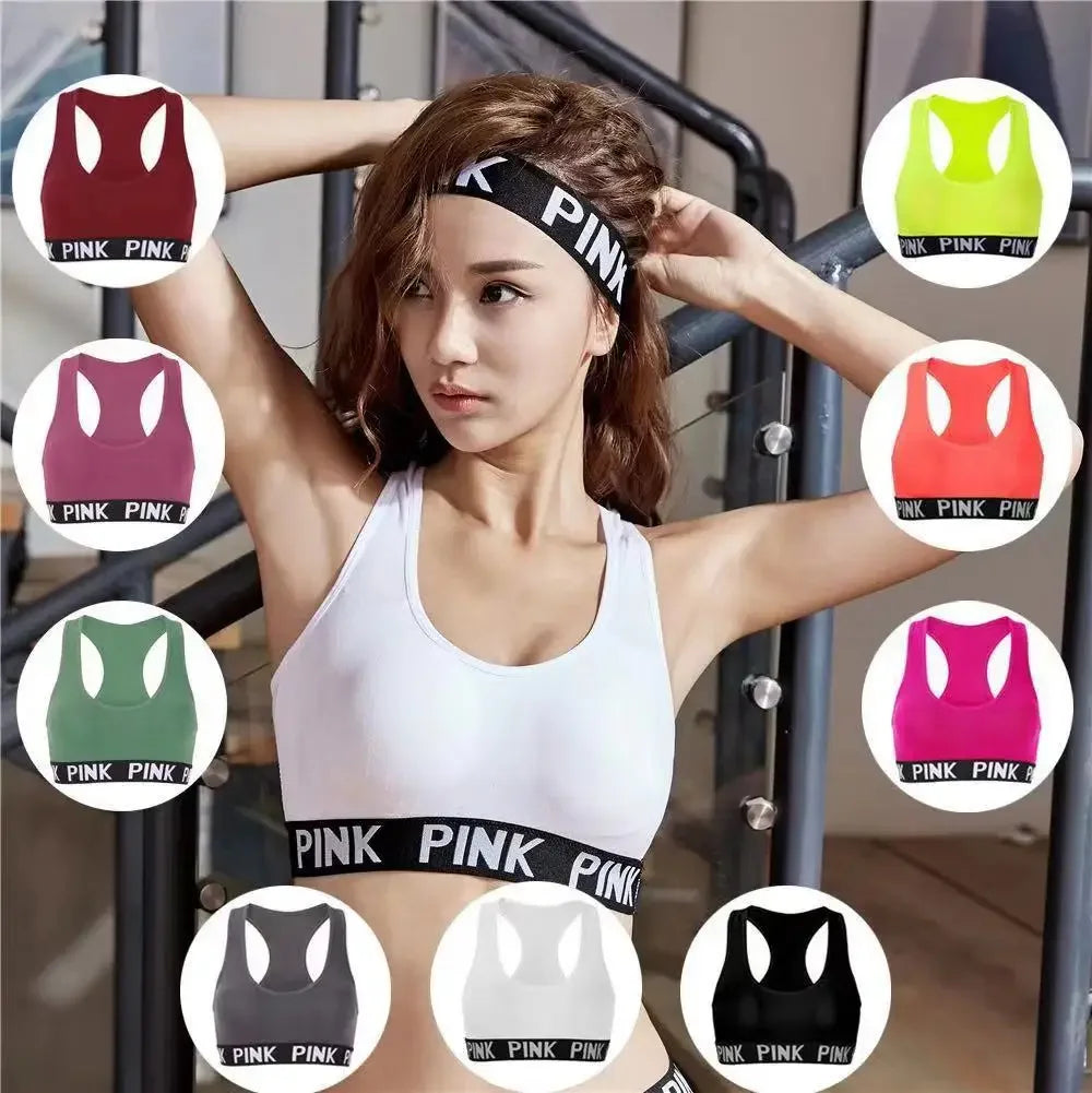 Push up Sport Bra Pink Sport Bra for Women