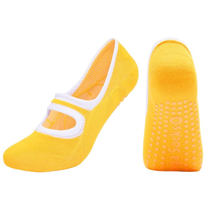 2021 New Women Yoga Socks Gym Silicone Non Slip Pilates Socks 