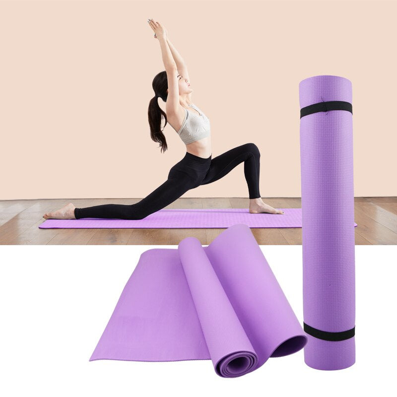 4MM Thick Yoga Mats Anti-Slip 