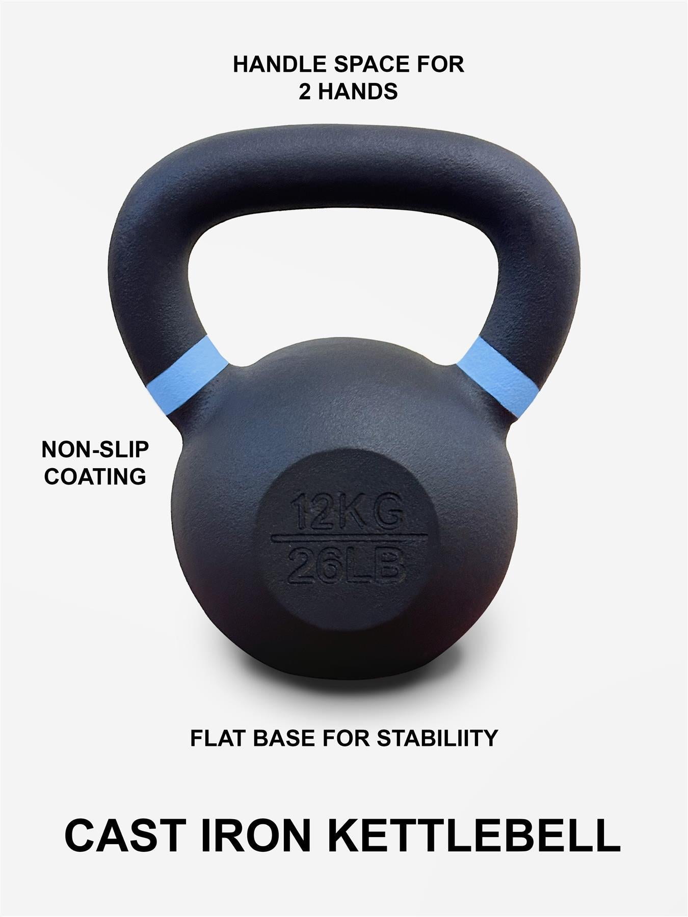 2-28Kg Kettlebells Cast Iron Weights