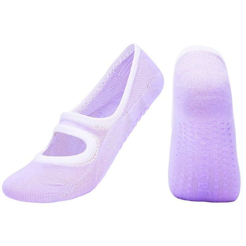 2021 New Women Yoga Socks Gym Silicone Non Slip Pilates Socks 