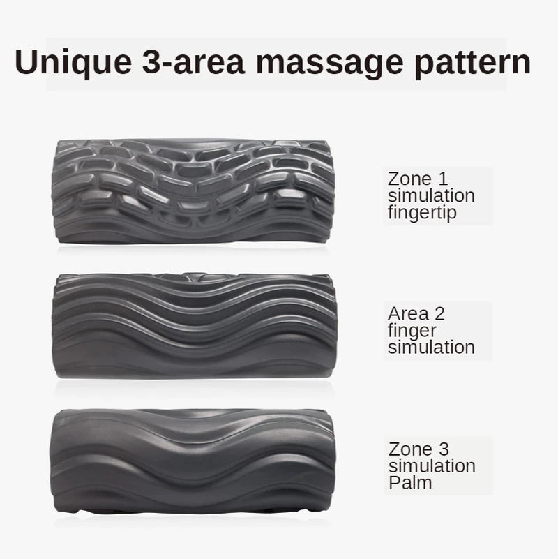 Foam Shaft Electric Foam Roller Massage 4 Speeds USB Rechargeable